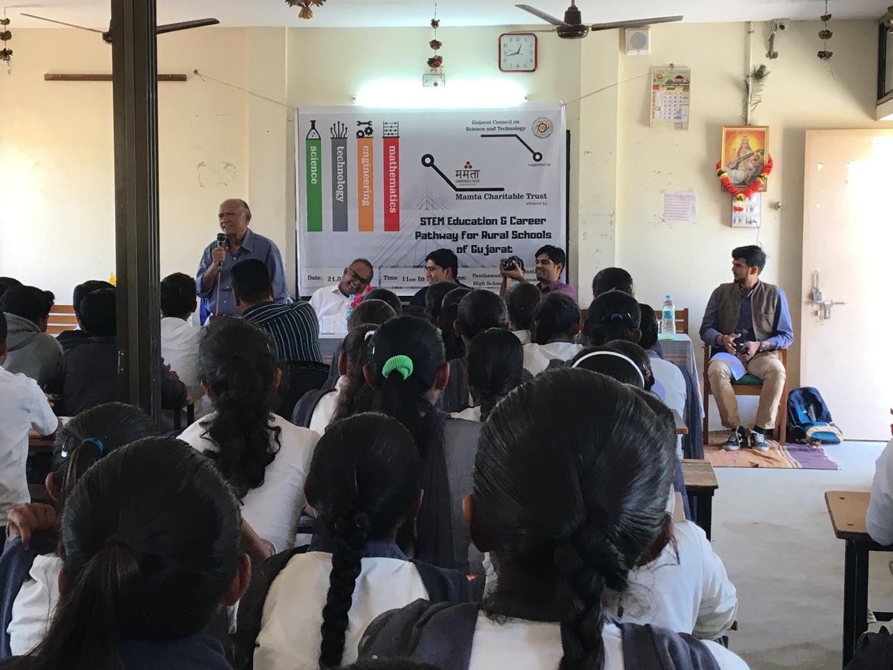 STEM education awareness session with school girls.